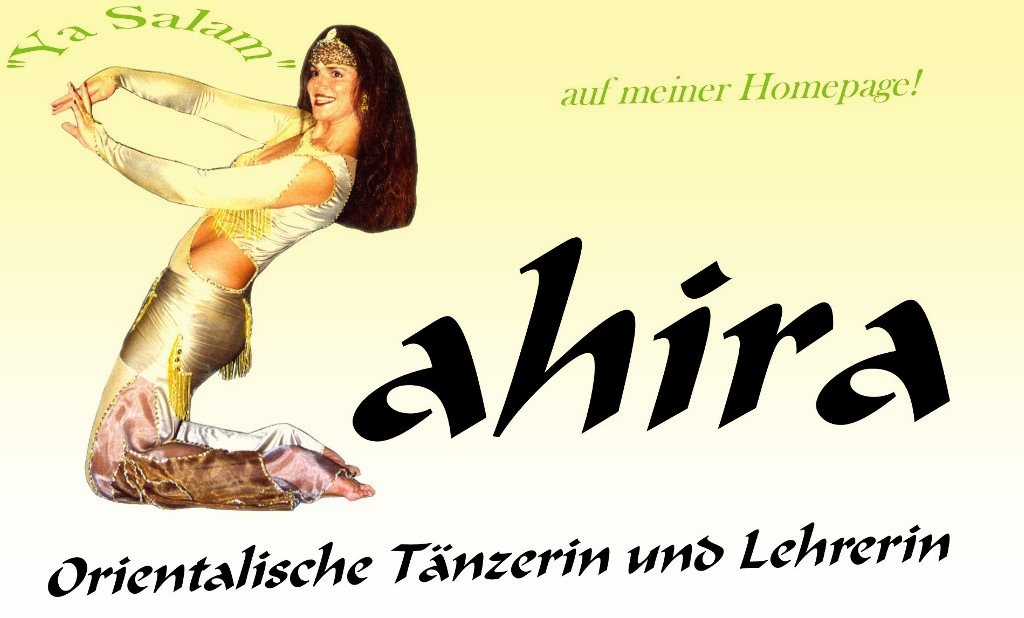 Logo mit Zahira beim Bodentanz